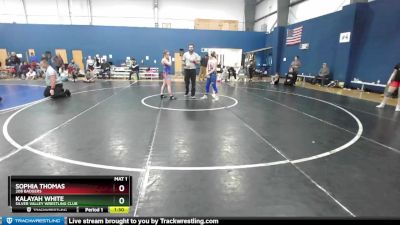 138 lbs Cons. Round 2 - Sophia Thomas, 208 Badgers vs Kalayah White, Silver Valley Wrestling Club