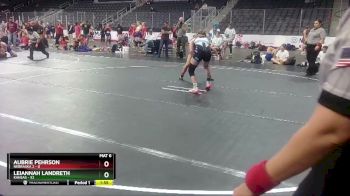W 117 lbs Round 2 (4 Team) - Leiannah Landreth, Kansas vs Aubrie Pehrson, Nebraska 2