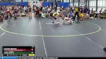 100 lbs Quarterfinals (8 Team) - Austin Brown, Combative Sports Athletic Center vs Cole Speer, Missouri Gold