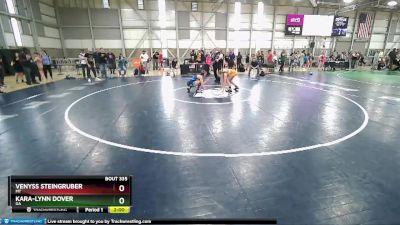 100 lbs Quarterfinal - Venyss Steingruber, MT vs Kara-Lynn Dover, GA