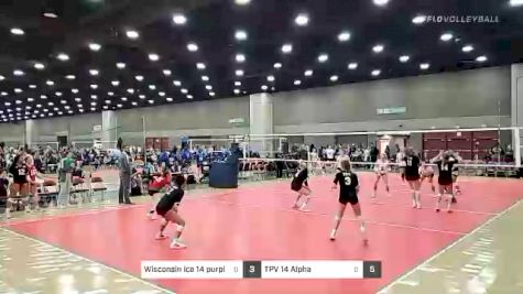 Wisconsin ice 14 purple vs TPV 14 Alpha - 2022 JVA World Challenge presented by Nike - Expo Only