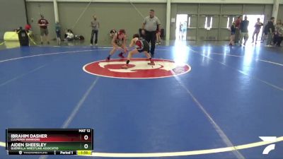 106 lbs Quarterfinal - Aiden Sheesley, Guerrilla Wrestling Associatio vs Ibrahim Dasher, Culpeper Warriors