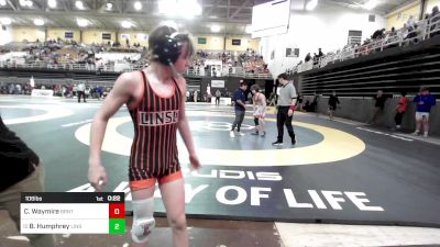 106 lbs Consi Of 8 #1 - Cash Waymire, Brentwood Academy vs Brock Humphrey, Linsly School