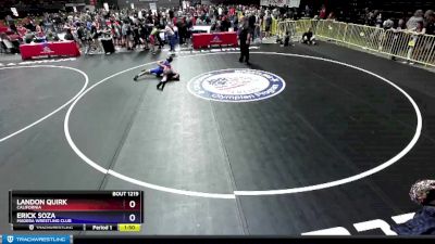 102 lbs Quarterfinal - Landon Quirk, California vs Erick Soza, Madera Wrestling Club