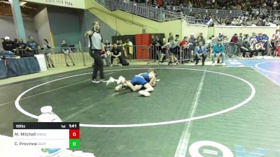 88 lbs Round Of 64 - Mason Mitchell, Mangum Wrestling vs Cash Province, Deer Creek Middle School