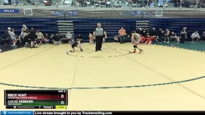 75 lbs Round 2 - Brice Hunt, Weiser Wolverine Wrestle vs Lucas Nebeker, 208 Badgers