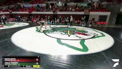 132 lbs Semis (4 Team) - Faith Boyd, Prosper Rock Hill vs Maile Farden, Southlake Carroll