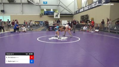 74 kg Consi Of 4 - Anthony Artalona, PRTC vs Taleb Rahmani, Pittsburgh Wrestling Club