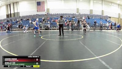 98 lbs Cons. Round 2 - Gaelle Cid, Toss Em Up Wrestling Academy vs Jaxon Swan, Penn Wrestling Club