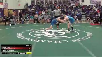 128 lbs Round 5 (6 Team) - Niko Meis, Olentangy Liberty vs Wesley Gibbs, Washington Courthouse