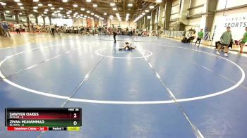 48 lbs Rd# 2 10:30am Friday - Sawyer Oakes, PA Blue vs Ziyan Muhammad, Olympia