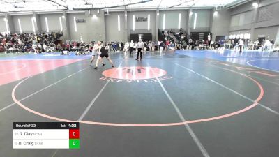 195 lbs Round Of 32 - Gilbert Clay, New Canaan vs Daniel Craig, Danbury