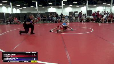 97 lbs Placement Matches (8 Team) - Boone Smith, Arkansas vs Adrian Mincey, Minnesota Red