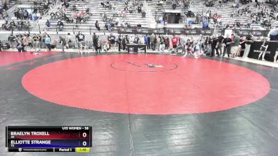 58 lbs Quarterfinal - Braelyn Troxell, AK vs Elliotte Strange, TX