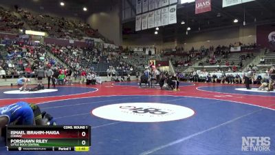 6A 190 lbs Cons. Round 1 - Porshawn Riley, Little Rock Central vs Ismael Ibrahim-maiga, Conway