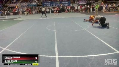 D 2 152 lbs Cons. Round 5 - Chase Smart, North Desoto vs Tristen Kimball, Terrebonne