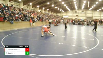 150 lbs Cons. Round 4 - Ismael Christiansen, Marsh Valley vs Ryker Olson, Spanish Fork