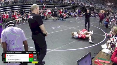 95 lbs Semis & 1st Wrestleback (8 Team) - Hayleigh Myers, Nebraska Red vs Tenley Hemmingsen, Team Iowa