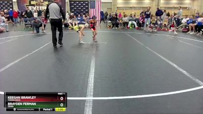 56 lbs Semifinal - Brayden Ferman, SDWA vs Keegan Brawley, Young Bucs