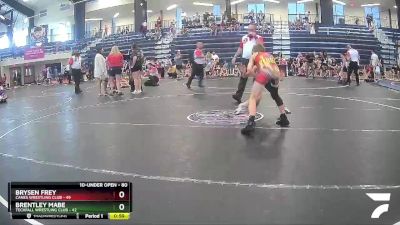 80 lbs Round 3 - Brysen Frey, Canes Wrestling Club vs Brentley Mabe, Techfall Wrestling Club