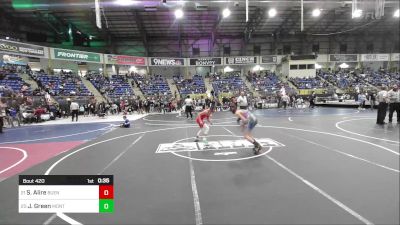 110 lbs Consi Of 8 #1 - Sam Alire, Buena Vista Middle School vs Jaiden Green, Montezuma Cortez