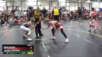 82 lbs Round 2 (6 Team) - Jordan Carringer, Steel Valley vs Drew Barnes, Backyard Brawlers