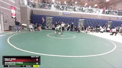 90 lbs 1st Place Match - Willy Goss, Moses Lake vs Remington Steele, All In Wrestling