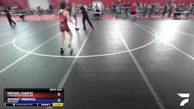 110 lbs Cons. Semi - Michael Ciancio, X-Factor Elite Wrestling vs Dominic Viebrock, Wisconsin