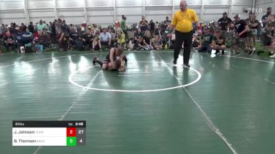 85 lbs Pools - Jett Johnson, Team Gotcha vs Benjamin Thomson, Backbone Wrestling Club