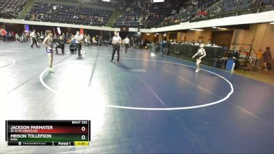 80 lbs Quarterfinal - Meison Tollefson, Iowa vs Jackson Parmater, DC Elite Wrestling