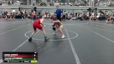 88 lbs Round 1 (4 Team) - Ayden Jimenez, Grit Mat Club vs Thomas Accordino, Seagull WC