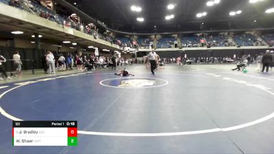 101 lbs Cons. Round 2 - Jaden Bradley, DeKalb vs Waleed Shaar, Lockport