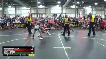 78 lbs Round 1 (6 Team) - Lyric Hetzer, Team Gotcha vs Sebastian Gracia, Indiana Outlaws