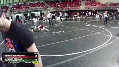 90 lbs Semifinal - Nathan Hemmingsen, Boone Central Cardinals vs Anselmo DeOllos, Nebraska Elite Wrestling Club