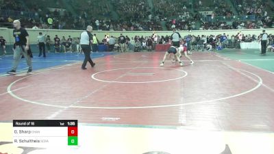 100 lbs Round Of 16 - Gage Sharp, Chandler Junior High vs Rawlie Schultheis, Scrap Yard Training