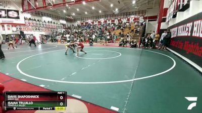 106 lbs Cons. Round 4 - Davis Shaposhnick, Great Oak vs Isaiah Trujillo, Temecula Valley