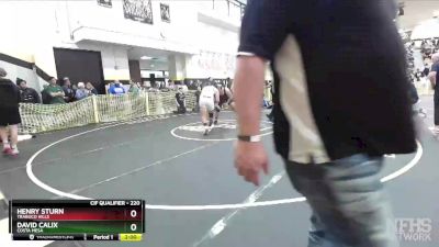 220 lbs Semifinal - Henry Sturn, Trabuco Hills vs David Calix, Costa Mesa