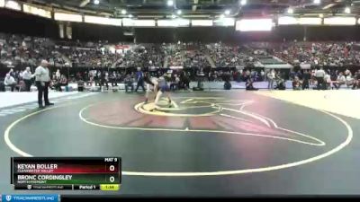 2A 138 lbs Quarterfinal - Keyan Boller, Clearwater Valley vs Bronc Cordingley, North Fremont