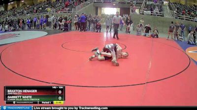 106 lbs Quarterfinal - Garrett White, Illinois Valley Youth Wrestlin vs Braxton Henager, Junction City