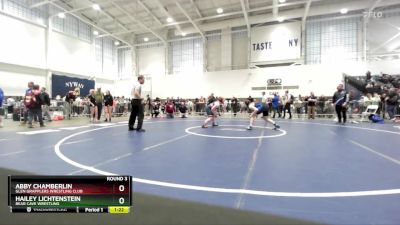 144-154 lbs Round 3 - Abby Chamberlin, Glen Grapplers Wrestling Club vs Hailey Lichtenstein, Bear Cave Wrestling