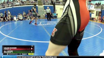 117 lbs Round 2 (4 Team) - Eli Cronin, Brownsburg vs Julian Dugger, Portage