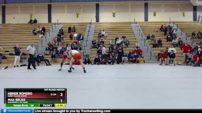 174 lbs 1st Place Match - Abner Romero, Saint Cloud State vs Max Bruss, University Of Mary