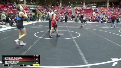 115 lbs Semifinal - Dominic Olson, The Best Wrestler vs Antonio Guebara, Maize Wrestling Club