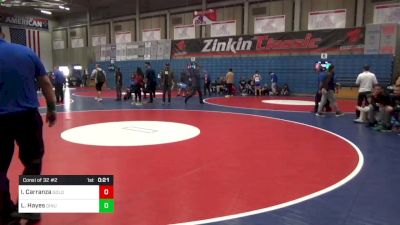 126 lbs Consi Of 32 #2 - Isaias Carranza, Golden Valley (Bakersfield) vs Luke Hayes, Dinuba