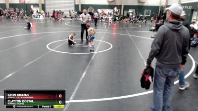 46 lbs Quarterfinal - Axon Higgins, St.Paul Youth Wrestling vs Clayton Dostal, Howells-Dodge