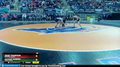 126 lbs Champ. Round 1 - Jesse Thompson, Bismarck Legacy vs Nathan Morken, Fargo North