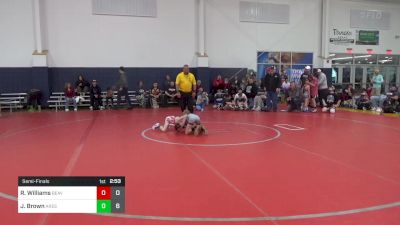 60 lbs Semifinal - Rowan Williams, Beaver Local vs Jack Brown, Ares Wrestling Club