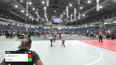 50 lbs Semifinal - Liam Martinez, Pomona Elite vs Maverick Sena, Top Notch WC