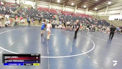 71 lbs Semifinal - Keian Linnell, UT vs Hayden Fernandez, WA