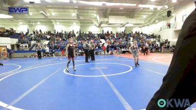 61 lbs Consolation - Boston Bollinger, Tulsa Blue T Panthers vs Ayden Rodden, Hilldale Youth Wrestling Club